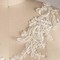 1 Pair of Ivory Beaded Lace Bridal Patch Applique Pair 8.25 Inch Length